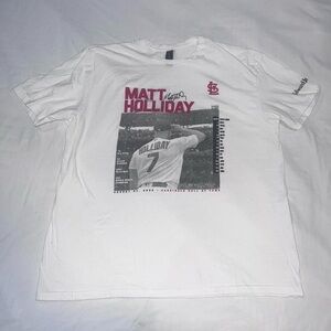 Gildan White Matt Holliday Graphic Tee